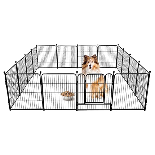 PawGiant Welpenlaufstall 70 x 80 cm, 16 eckig Welpenauslauf 80 cm hoch,...