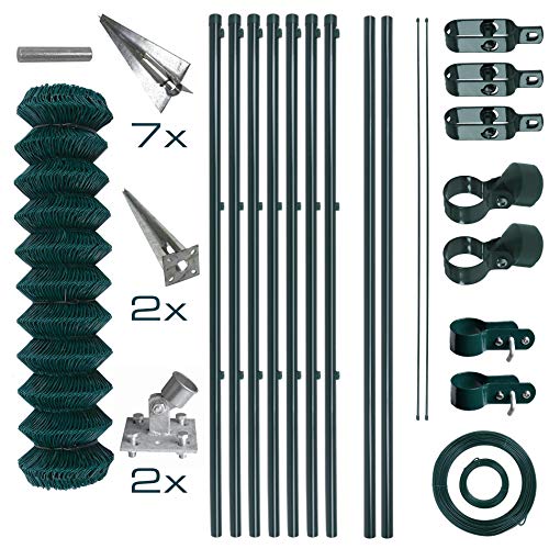 ESTEXO Maschendrahtzaun Gartenzaun Set Komplettset Zaun Gartenzaunset...