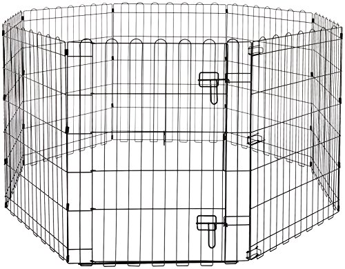 Amazon Basics Laufgehege für Hunde und andere Haustiere, faltbar, Metall,...