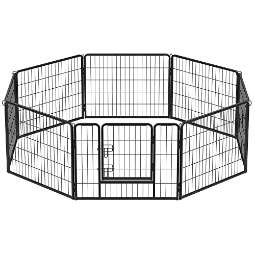FEANDREA Welpenauslauf, Freigehege für Hund, 8 Gitter je 77 x 60 cm,...